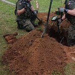 Kopali grób, odkryli niewybuchy. 26 pocisków artyleryjskich na cmentarzu
