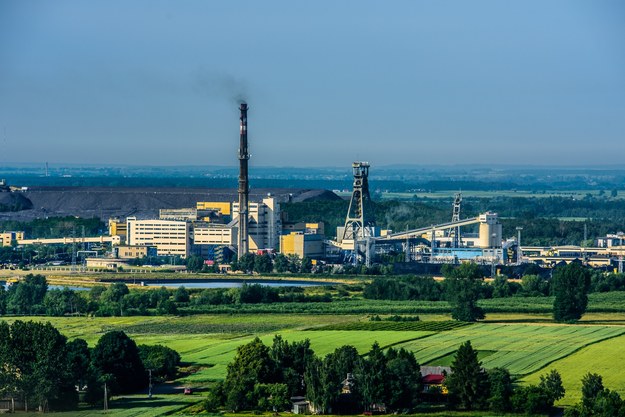 Kopalnia Węgla Kamiennego w Bogdance z lotu ptaka /Urząd Miasta Łęczna /