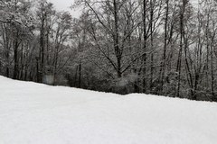 Kopiec Kościuszki pod śniegiem