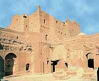 Koptyjska sztuka, klasztor św. Symeona pod Asuanem, VII w. /Encyklopedia Internautica