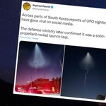 Korea Płd. przeprowadziła test kosmicznej rakiety. Mieszkańcy: Czy to UFO?