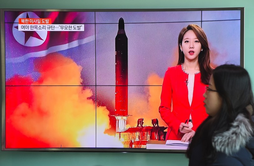 Korea Północna wystrzeliła pocisk balistyczny /JUNG YEON-JE /AFP