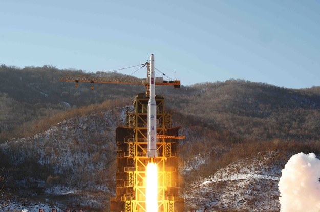 Korea sama zaprojektowała rakietę wystrzeloną w grudniu /KCNA /PAP/EPA