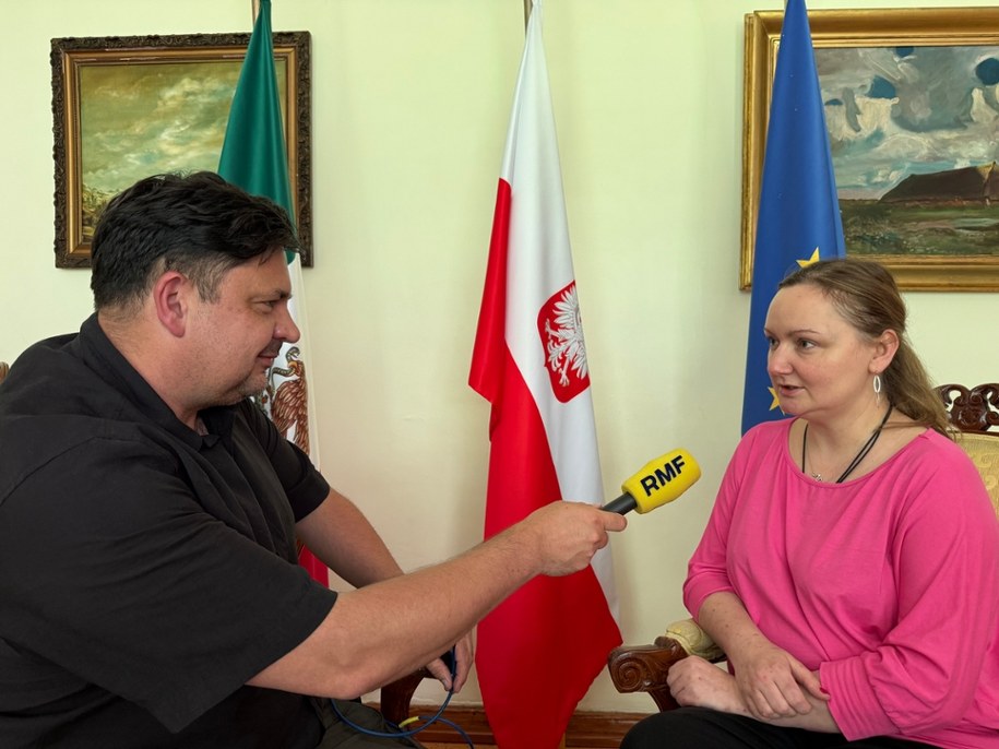 Korespondent RMF FM Paweł Żuchowski i Paulina Cichomska-Szpakowska, konsul RP w Meksyku /RMF FM