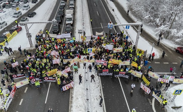 Korki na zakopiance. Protest mieszkańców w sprawie nowej S7