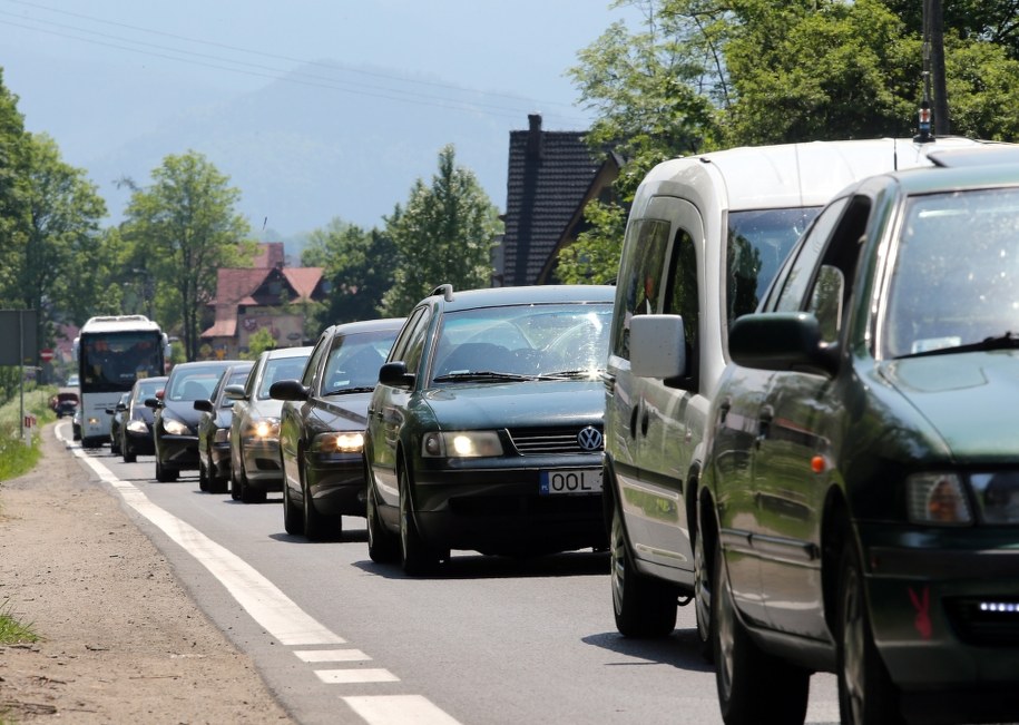 Korki na zakopiance /Grzegorz Momot /PAP