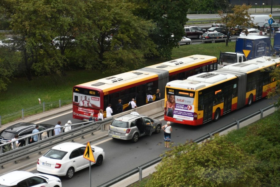 Korki sparaliżowały centrum Warszawy /Paweł Balinowski /RMF FM