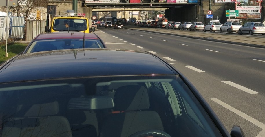 Korki w Krakowie /Józef Polewka /RMF FM