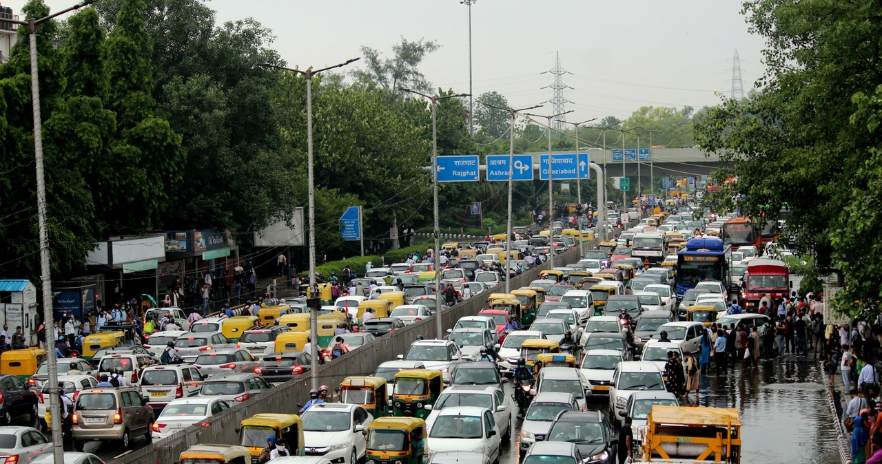 Korki w New Delhi /Getty Images