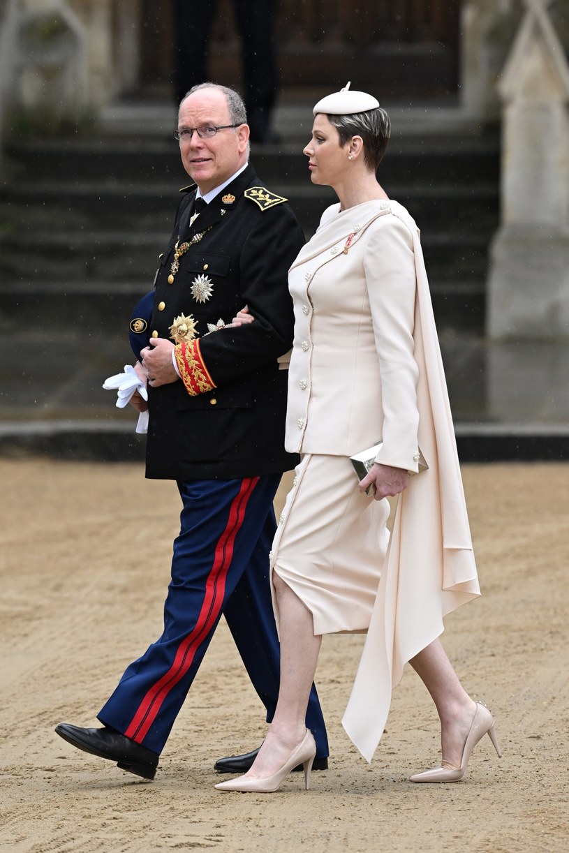 Koronacja Karola III: książę Monaco i księżna Charlene /WPA Pool / Pool /Getty Images