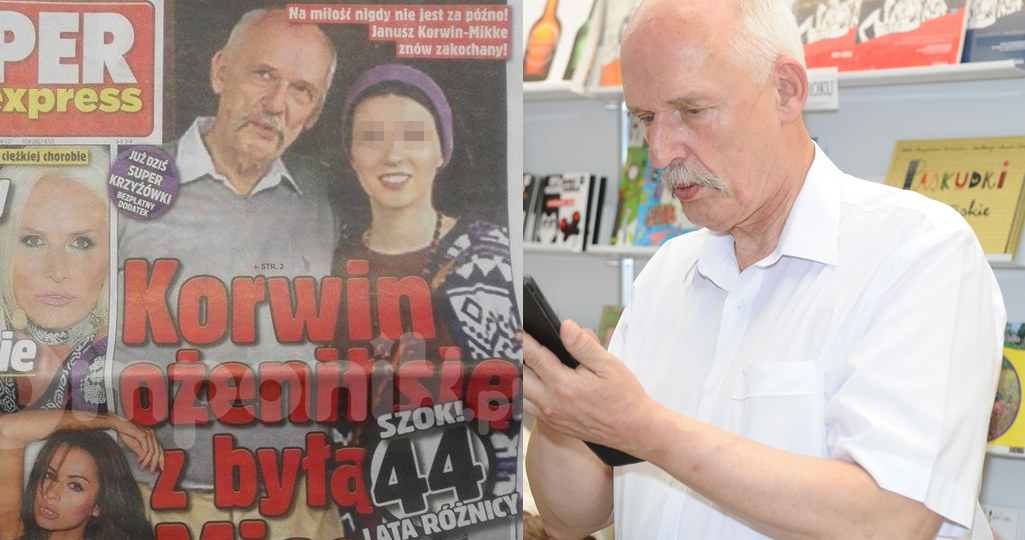 Korwin-Mikke już po ślubie! /MW Media Piotr Andrzejczak /Super Express