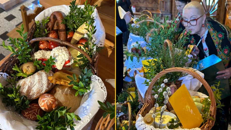 Kościelisko. 20. konkurs na tradycyjny góralski koszyczek wielkanocny /Maciej Pałahicki /RMF FM