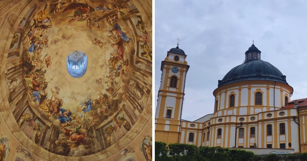 Kościół św. Małgorzaty. Sklepienie zdobi monumentalny fresk /Natalia Grygny /Archiwum autora