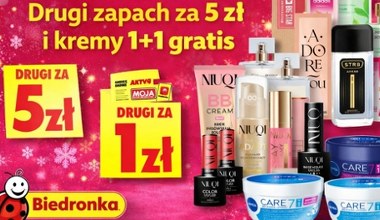Kosmetyczny szał w Biedronce: perfumy za 5 zł, makijaż za 1 zł i kremy 1+1 gratis 