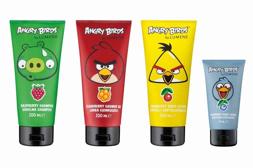 Kosmetyki Angry Birds by Lumene /Styl.pl/materiały prasowe