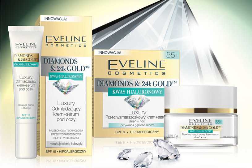 Kosmetyki Eveline Diamonds&Gold /Styl.pl/materiały prasowe