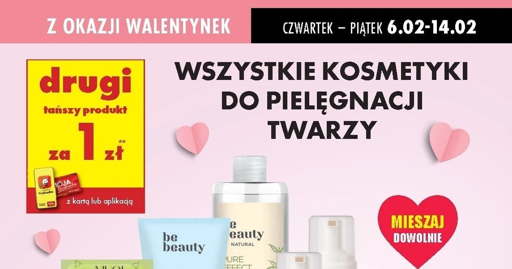 Kosmetyki marki be beauty - drugi za 1 zł /Biedronka /INTERIA.PL