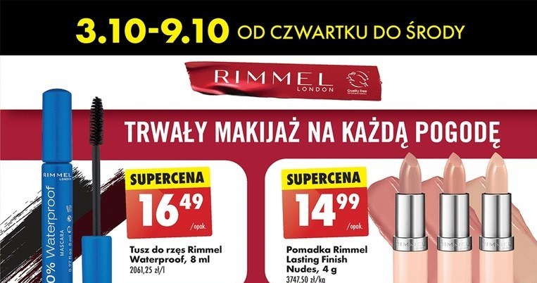 Kosmetyki Rimmel w Biedronce /Biedronka /INTERIA.PL