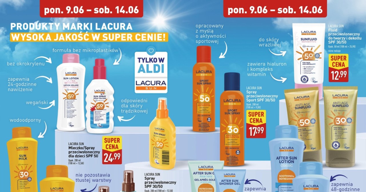Kosmetyki z SPF w ALDI /Aldi /INTERIA.PL