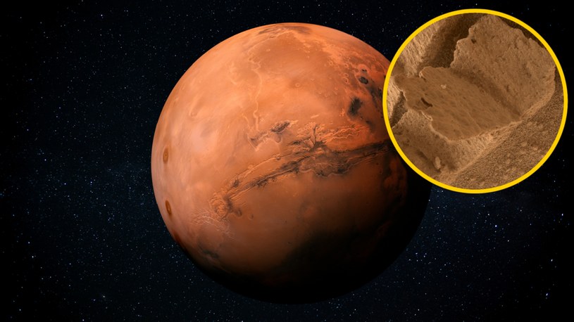 Kosmici czytali książki? Łazik Curiosity znalazł na Marsie dziwną formację skalną /Twitter: Scitechdaily, credit: NASA/JPL-Caltech/MSSS /123RF/PICSEL