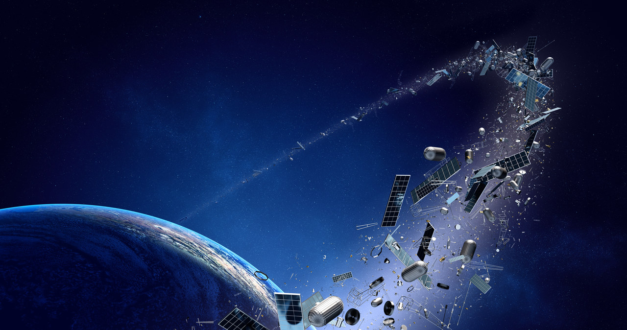 Kosmiczne śmieci mogą stanowić zagrożenie dla satelitów /123RF/PICSEL