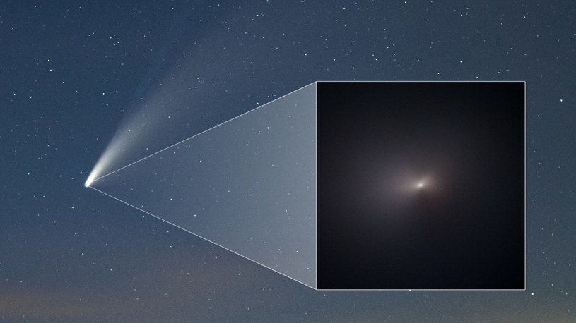 Kosmiczny Teleskop Hubble'a wykonał spektakularny obraz komety NEOWISE /Geekweek