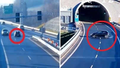 Koszmarna nieodpowiedzialność na ekspresówce. Policja pokazała nagranie