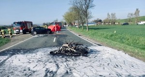 Koszmarny wypadek na Opolszczyźnie. Nie żyje motocyklista