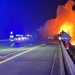 Koszmarny wypadek na S8 w Łódzkiem. Kierowca tira spłonął w kabinie