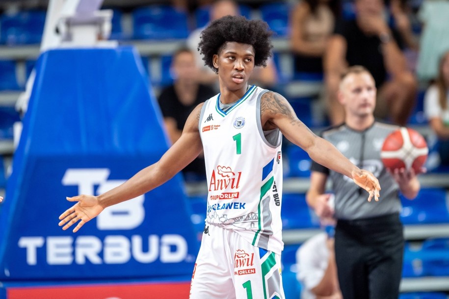 Koszykarz Anwilu Włocławek Deishuan Booker / 	Tytus Żmijewski    /PAP