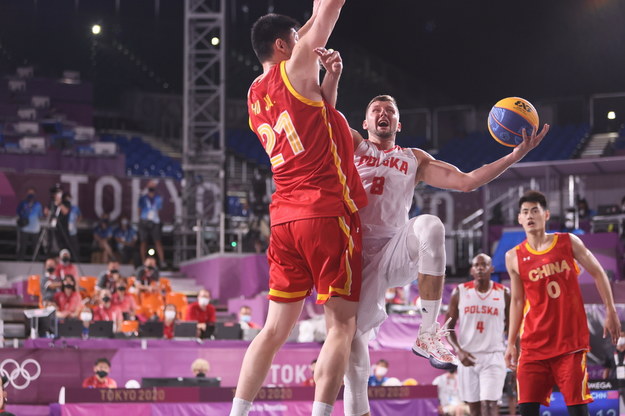 Koszykówka 3x3. Mecz Polska - Chiny na igrzyskach olimpijskich w Tokio / 	Leszek Szymański    /PAP