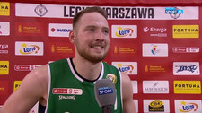 Koszykówka. Aleksander Dziewa po meczu Legia Warszawa - Śląsk Wrocław (POLSAT SPORT). Wideo