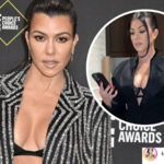 Kourtney Kardashian eksponuje wdzięki. Ten dekolt przyciąga wzrok