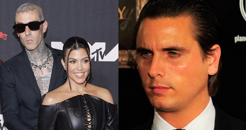 Kourtney Kardashian, Travis Barker i zazdrosny Scott Disick /Getty Images