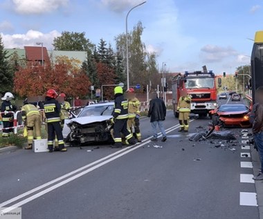 Koziegłowy: Rozbite Lamborghini Aventador