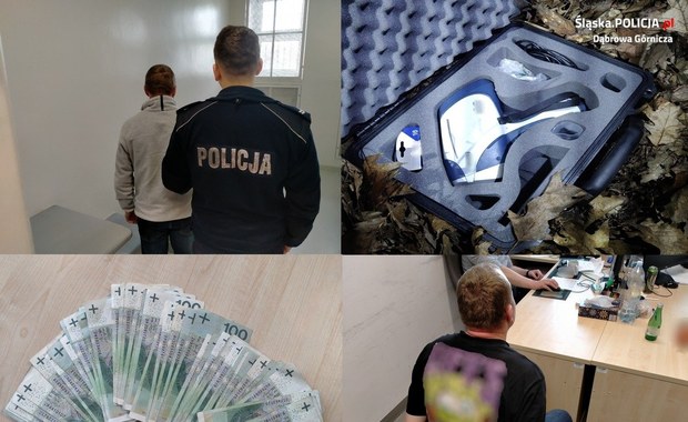 Kradzież sejfu i spektrometru w Dąbrowie Górniczej. Policja zatrzymała dwie osoby
