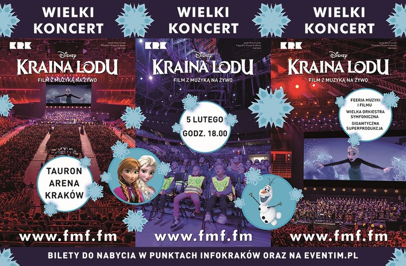 „Kraina Lodu” Disneya z muzyką na żywo - 5 lutego w Krakowie /materiały prasowe
