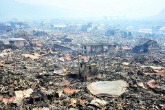 Krajobraz Japonii trzy dni po kataklizmie
