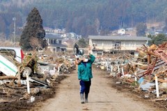 Krajobraz Japonii trzy dni po kataklizmie