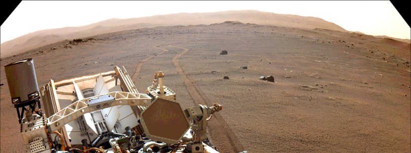 Krajobraz marsjański z perspektywy łazika Perseverance / NASA/JPL-Caltech /NASA