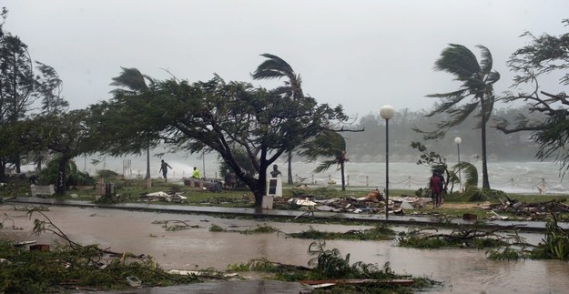 Krajobraz po ataku cyklonu Pam /GRAHAM CRUMB / UNICEF PACIFIC / HANDOUT /PAP/EPA