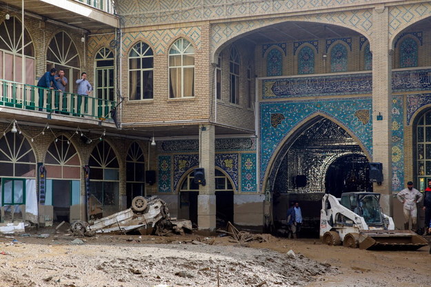 Krajobraz po powodzi w Zadeh Davood w prowincji Teheran 29 lipca /IRANIAN PRESIDENT OFFICE / HANDOUT /PAP/EPA