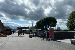 Krajobraz po pożarze w Helu