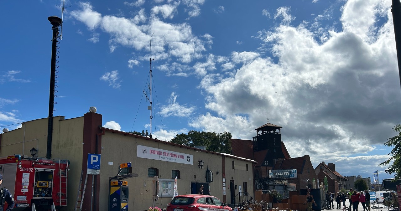 Krajobraz po pożarze w Helu