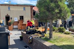 Krajobraz po pożarze w Helu