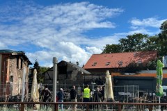 Krajobraz po pożarze w Helu