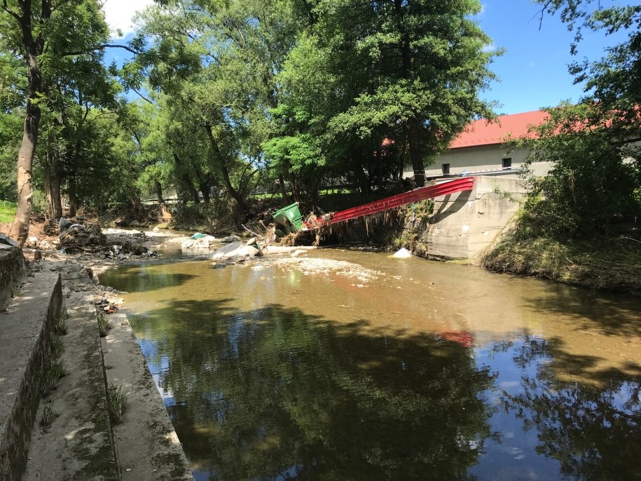 Krajobraz po ulewach w gminie Jodłownik /Marek Wiosło /RMF FM