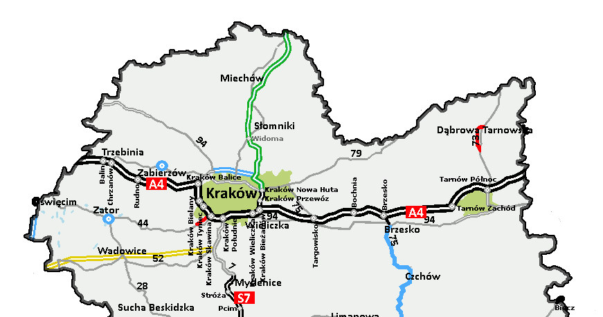 Kraków czeka na obwodnicę północną i ekspresową drogę S7 /Informacja prasowa