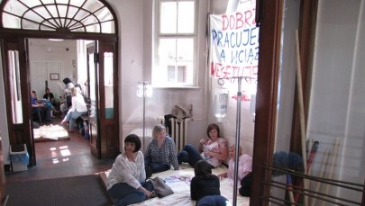 Kraków: Głodówka w szpitalu Babińskiego