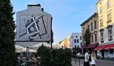 Kraków: Mural "Plac Nowy sercem Kazimierza"